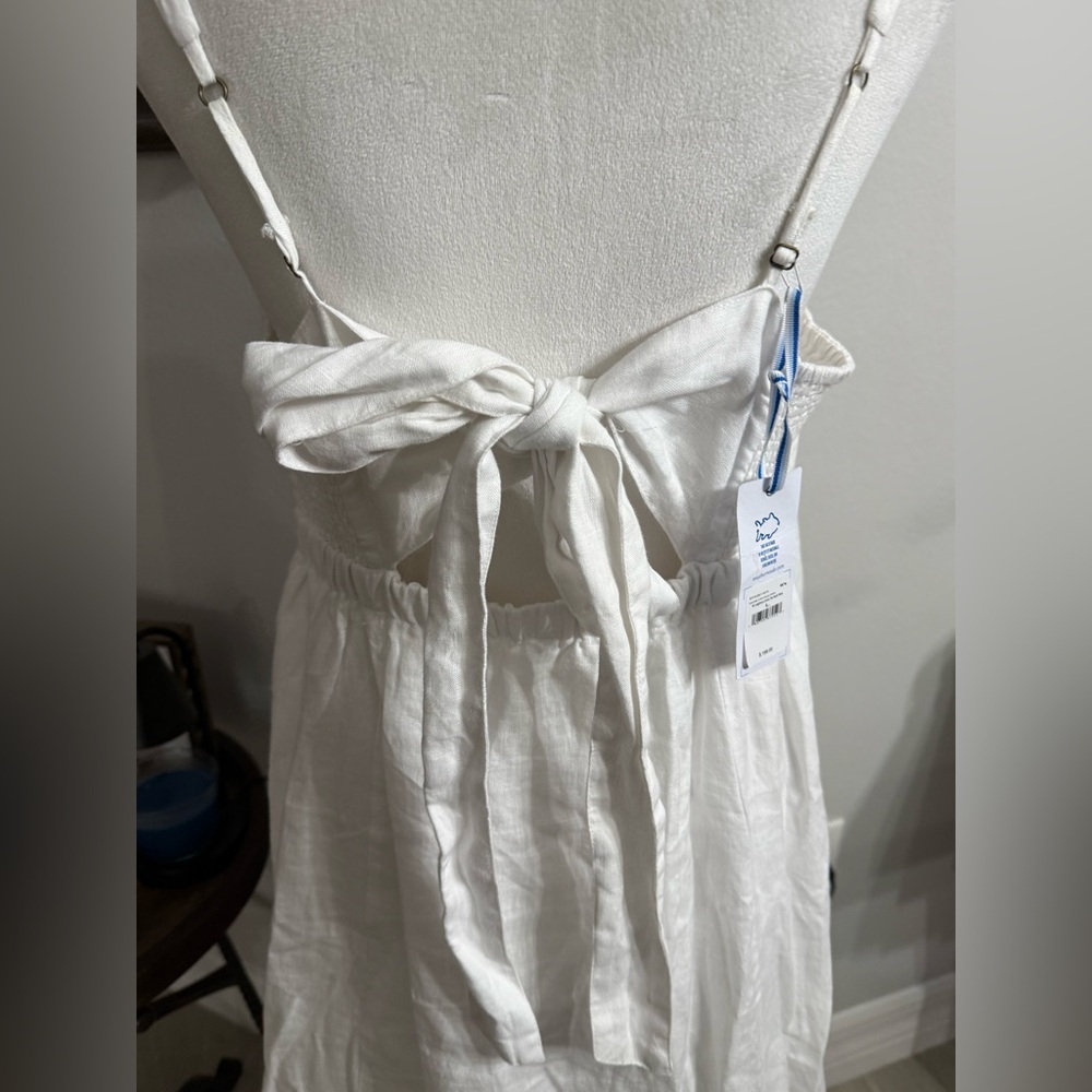 Southern Tide Leighton Linen Tie Back Maxi - Picture 5 of 10
